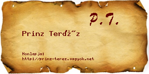 Prinz Teréz névjegykártya